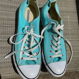 Light blue Converse sneakers, size 10